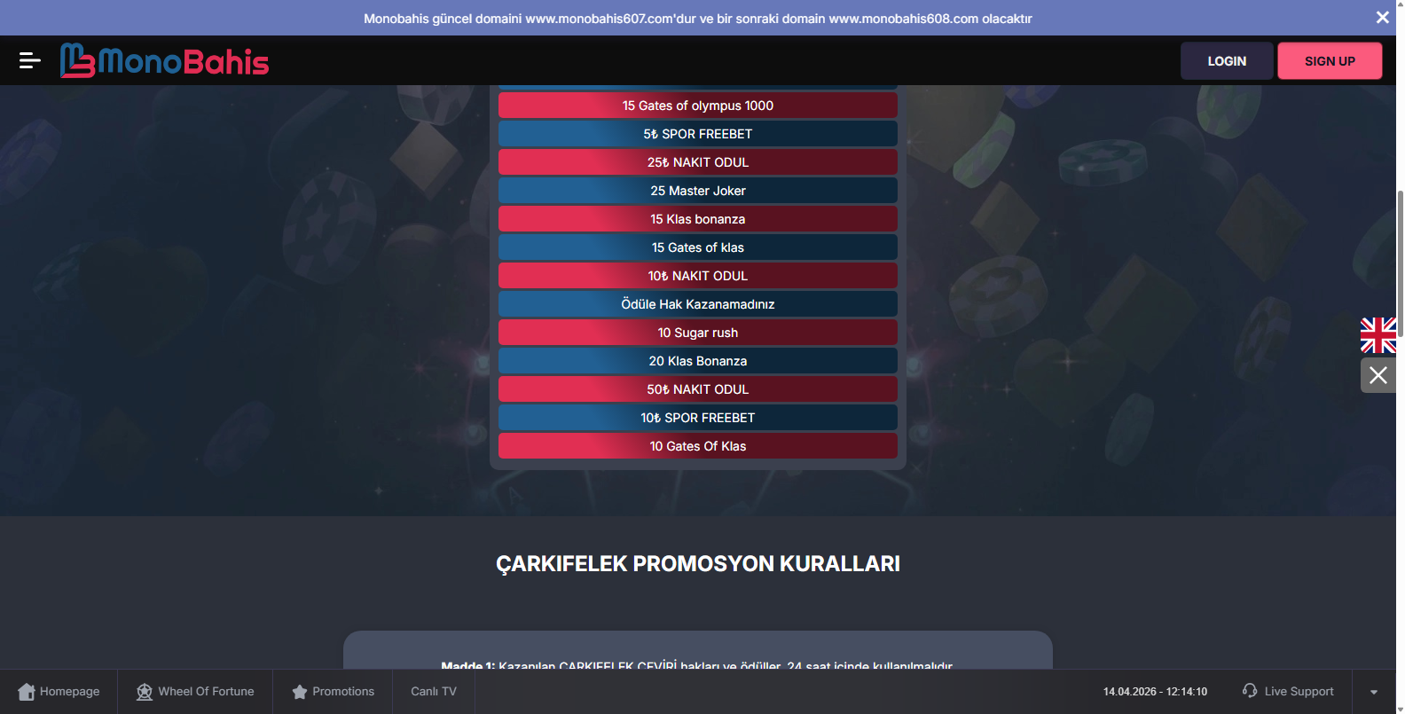 Monobahis Mefete Yatırım Bonusu
